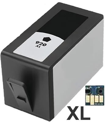 HP 920XL Black - CD975A - černý - včetně čipu - kompatibilní